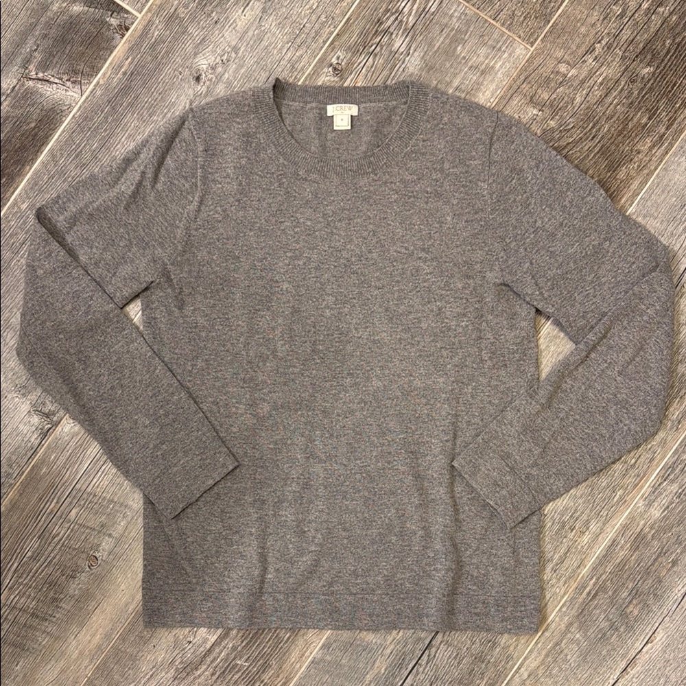 J. CREW Factory Woman’s M Gray Light-Knit Sweater